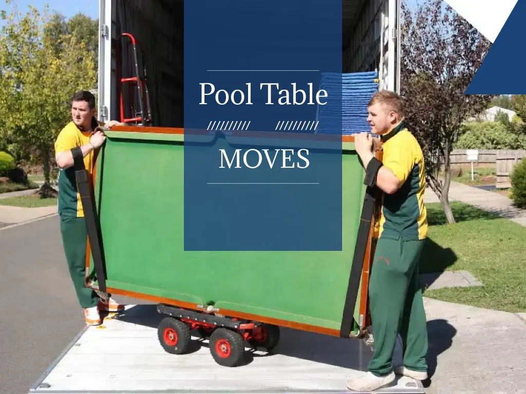 Moving Pool Tables