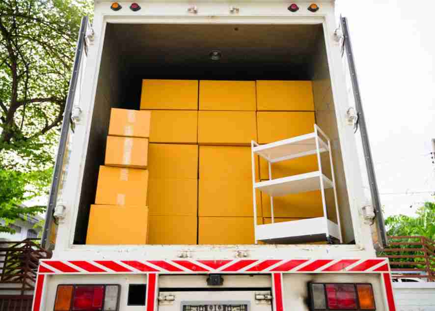 boxes for moving in a truck